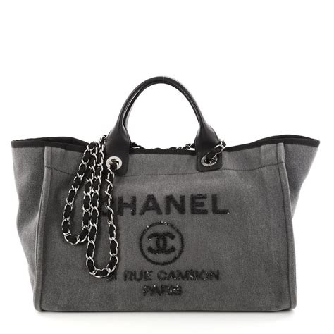 chanel deauville tote sizes cm|Chanel deauville tote large size.